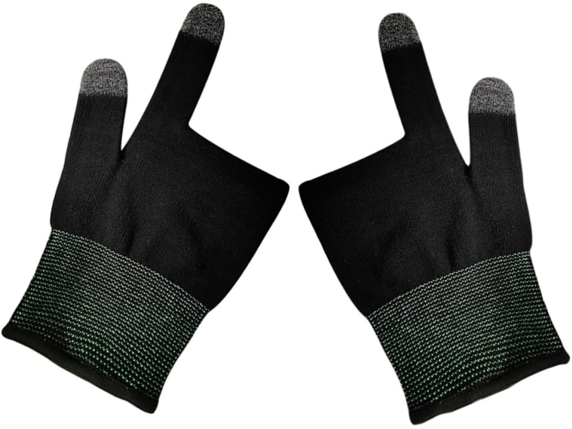 Lurelia Luvas Gaming Para Ecrã Tátil Nylon, Abs, Antitranspirante, Respirável, Leve, Para Gaming Móvel E Ecrãs Táteis