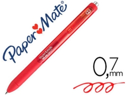 1957056 Esferográfica Paper Mate Inkjoe Retrçtil Gel Pen Traço 0.7 Mm Vermelho Preco Uni. Venda Multiplos 12