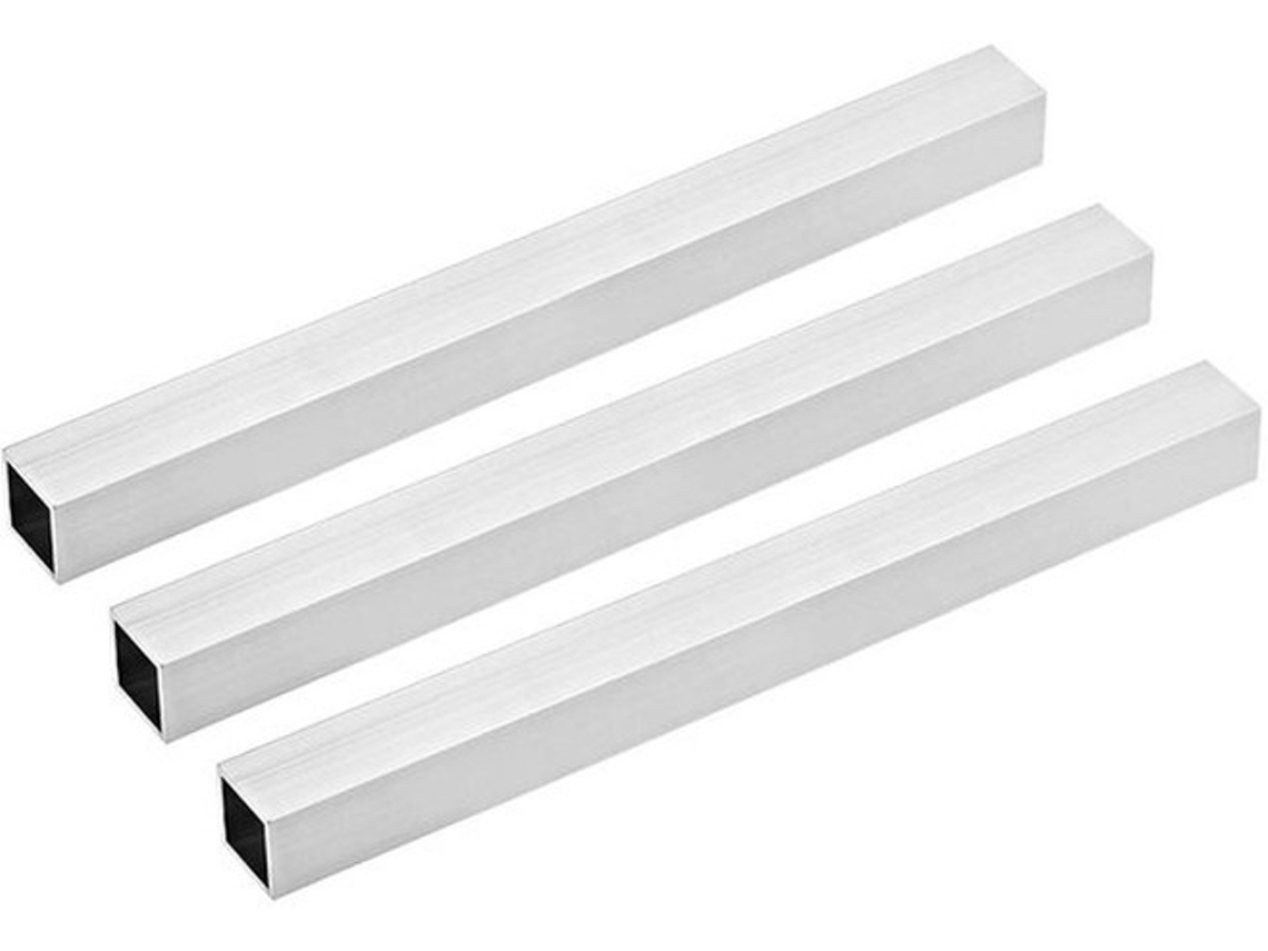 Tubos De Alumínio 6063 - 25mm X 25mm X 2mm Espessura - 300mm Comprimento - Tubo Sem Costura - Durável - Resistente À Corrosão - Para Projetos Diy - Pe