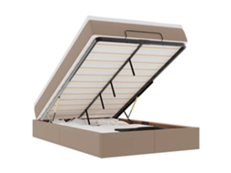 Ottoman Bed, Ottoman Beds Vidaxl Marrom Couro Artificial (120 X 190)