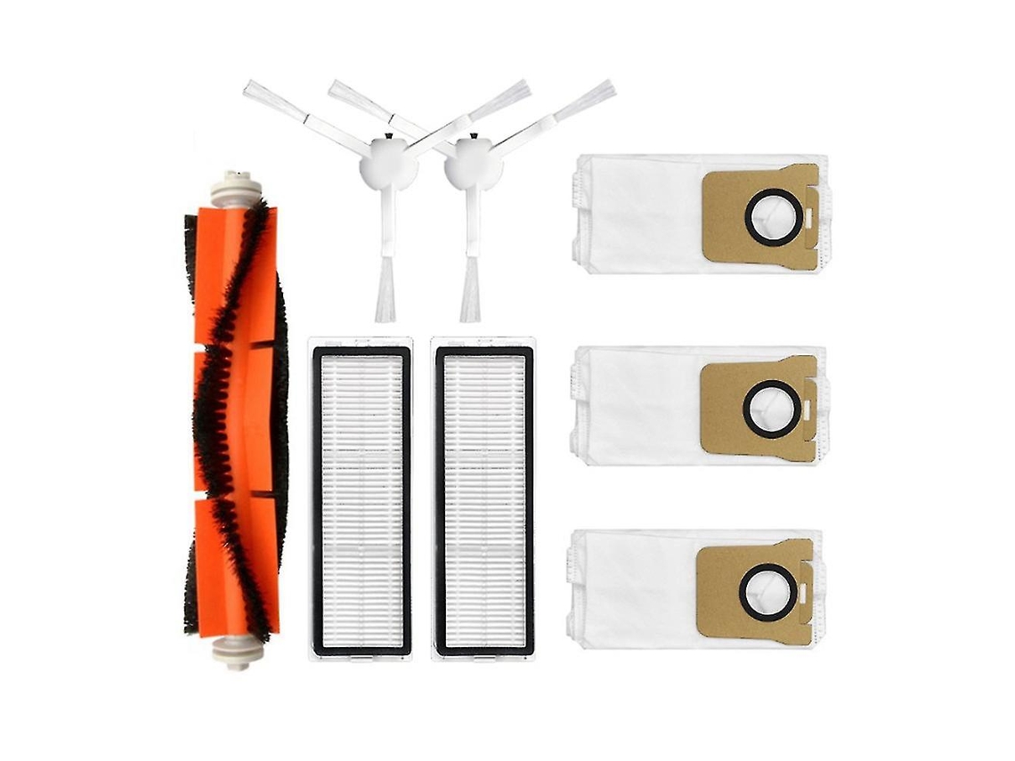 Kit De Acessórios Com 8 Peças Filtro Hepa Lavável, Escova Lateral Principal E Saco De Poeira