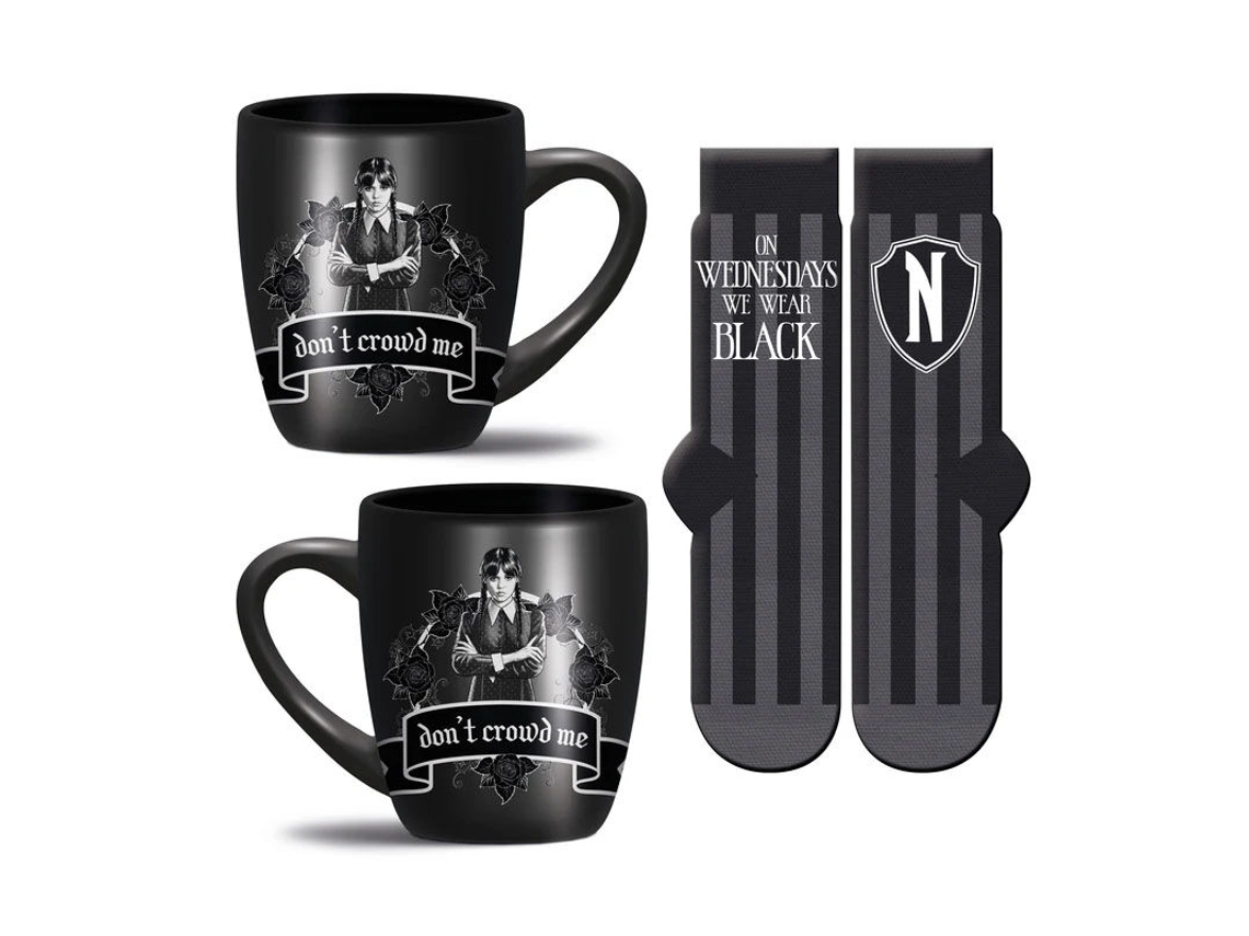 Wednesday Mug & Sock Set Wear Black]