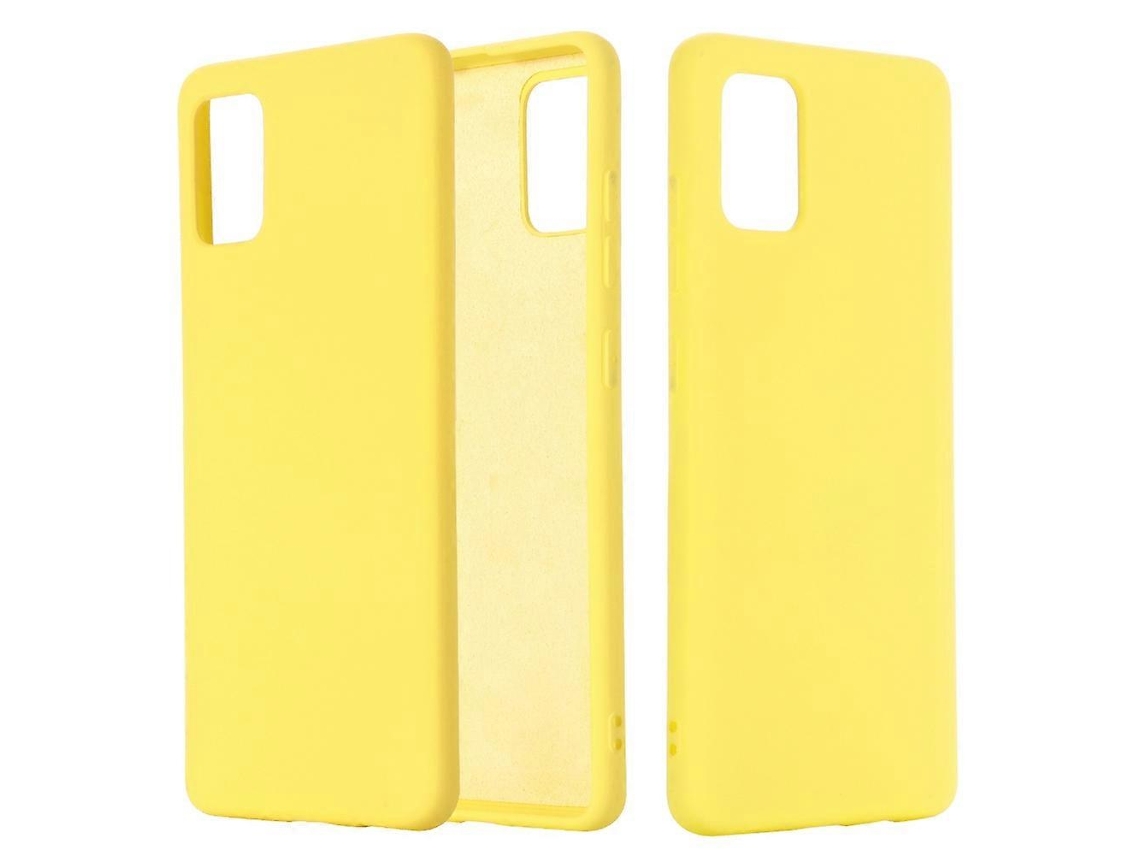 Capa Protetora De Silicone Líquido De Cor Sólida À Prova De Choque Com Cobertura Total Para Galaxy A71