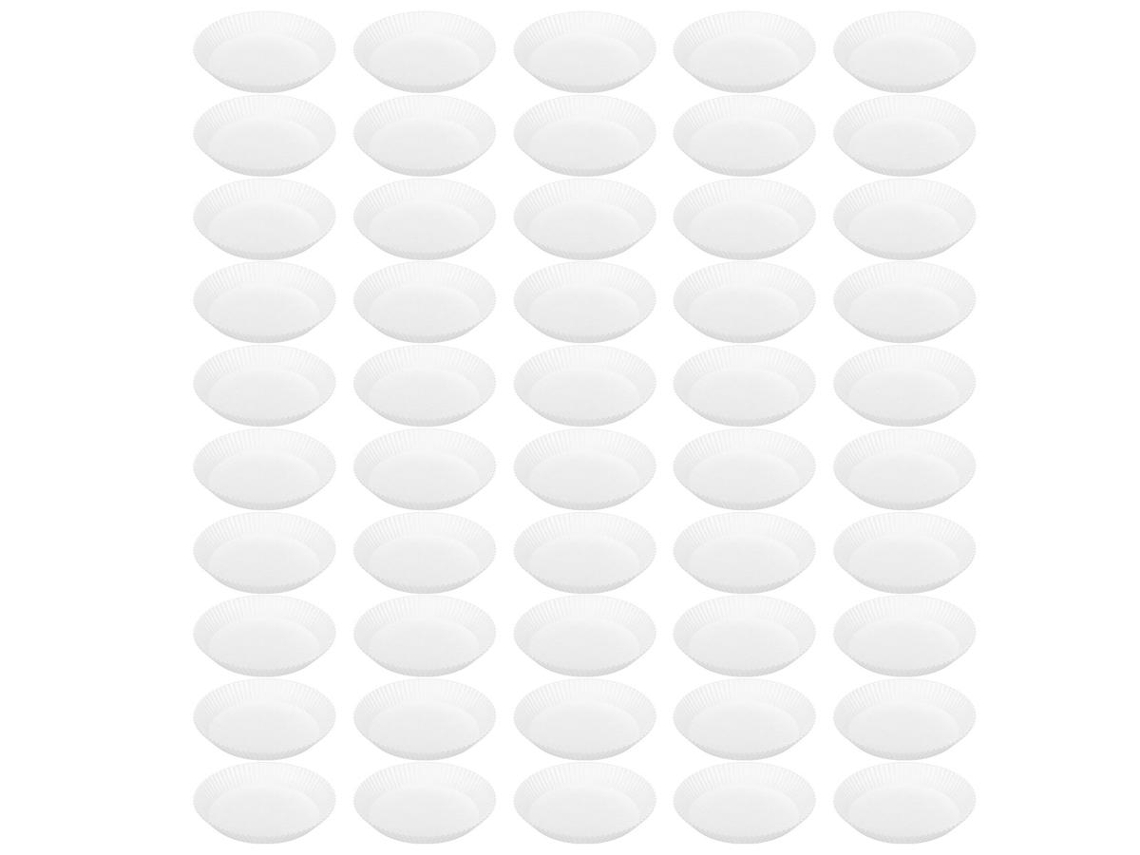 Papel Vegetal Lurelia, 50 Unidades, Antiaderente, Descartável, Branco, Para Assar E Cozinhar