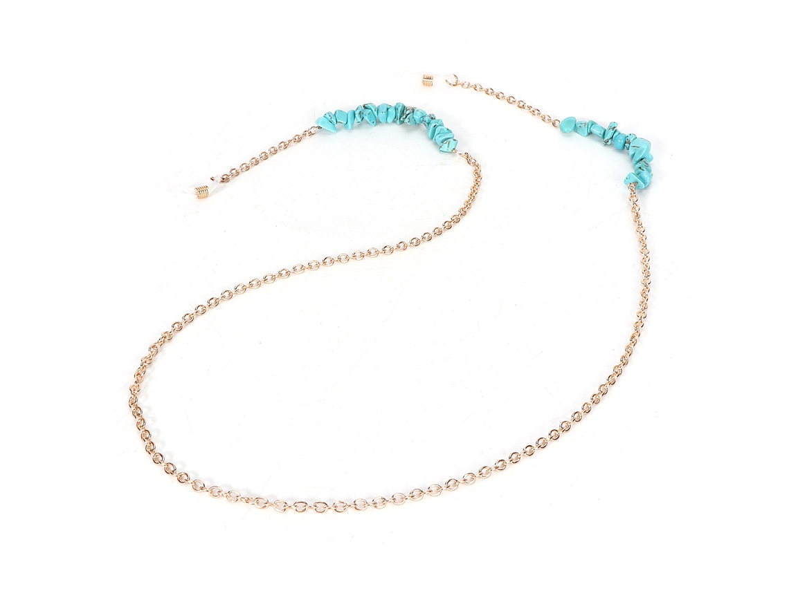 Cordão De Óculos Pedra Natural Antiderrapante Decoração