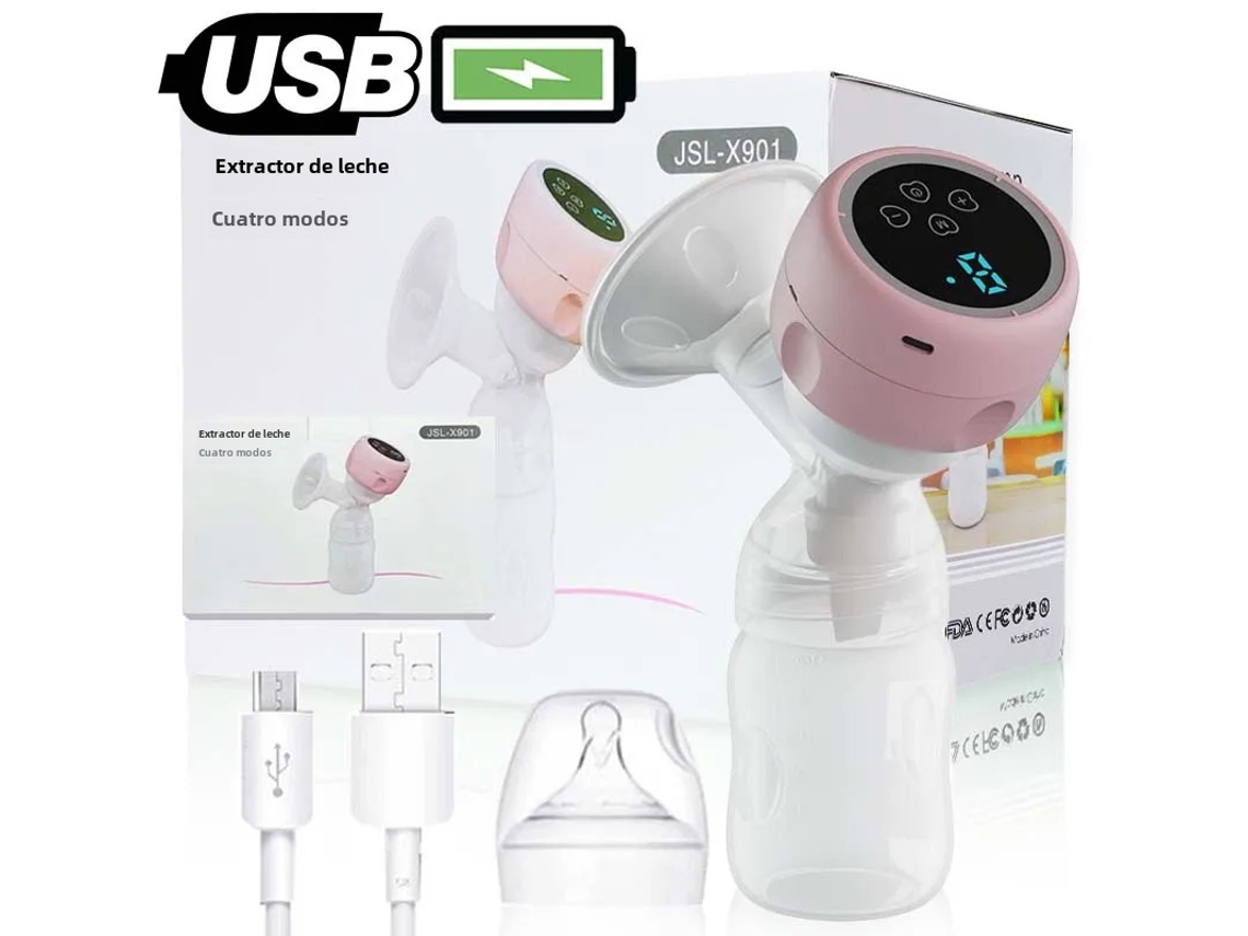Bomba Tira-leite Elétrica Portátil Recarregável Automática, Silenciosa E Com Forte Sucção.