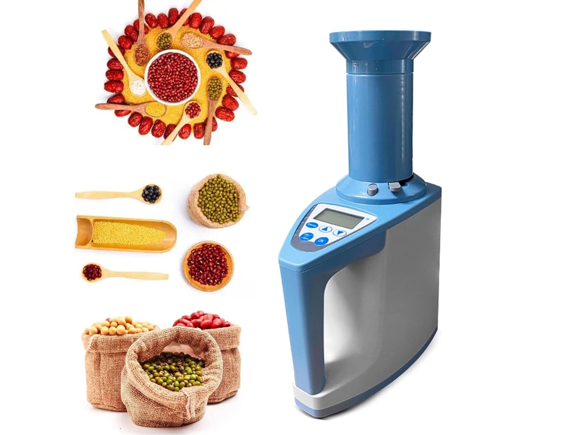 Medidor De Umidade Portátil Para Grãos, Digital Alta Precisão Milho, Arroz E Trigo Detector Automático