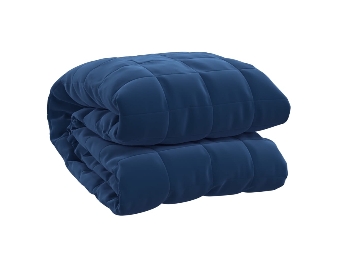 Weighted Blanket, Weighted Blankets Vidaxl Azul Tecido (138 X 200 Cm)