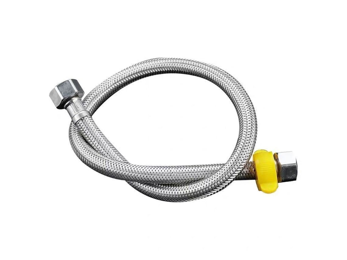 Mangueira de entrada de água quente e fria aço inoxidável 60cm para aquecedor de água lava roupas vaso sanitário S/MARCA