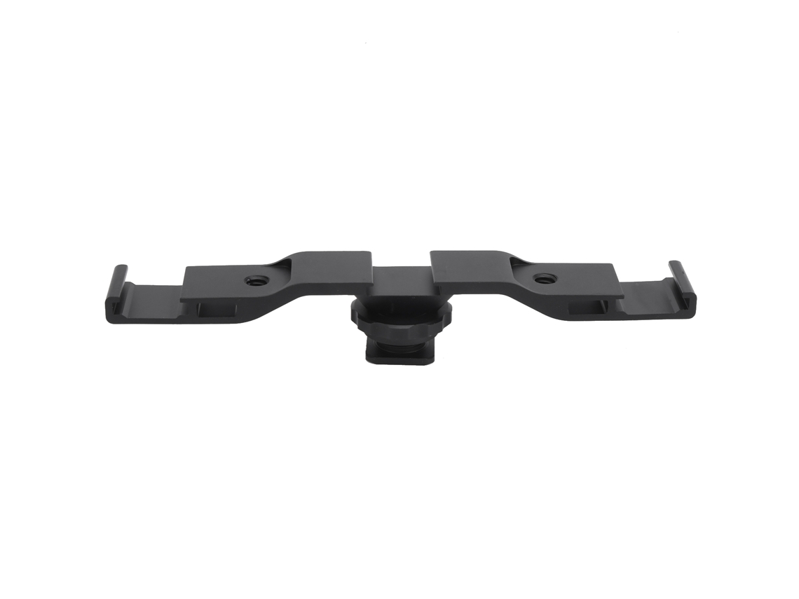 Barra Extensível De Suporte Cold Shoe Para Câmera Flash E Microfone