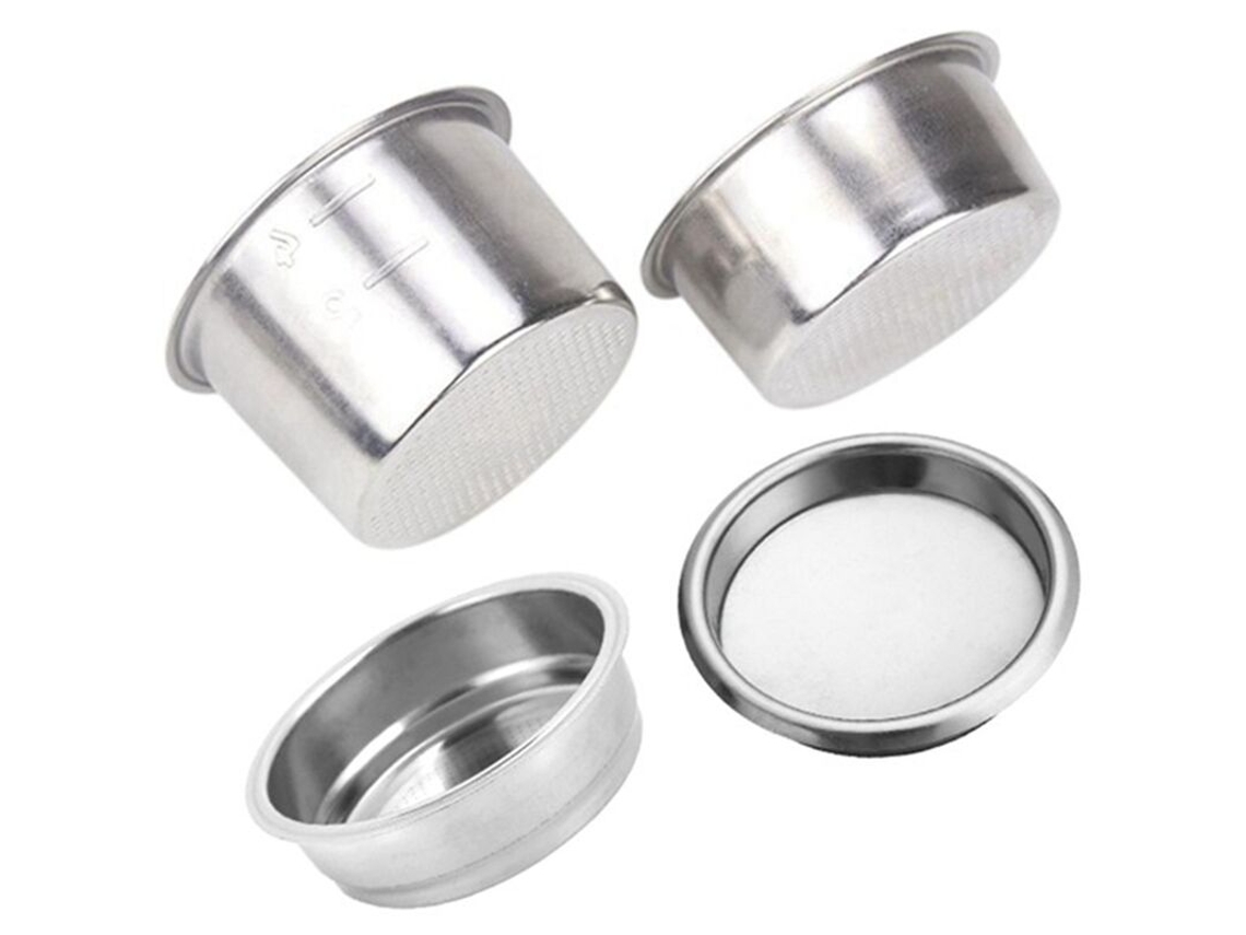 Conjunto De 4 Filtros Café 51 Mm, Cestos Reposição Para Suporte Filtro Peça Máquina Para Máquina De Café Com Design Reutilizável E Fácil Limpeza