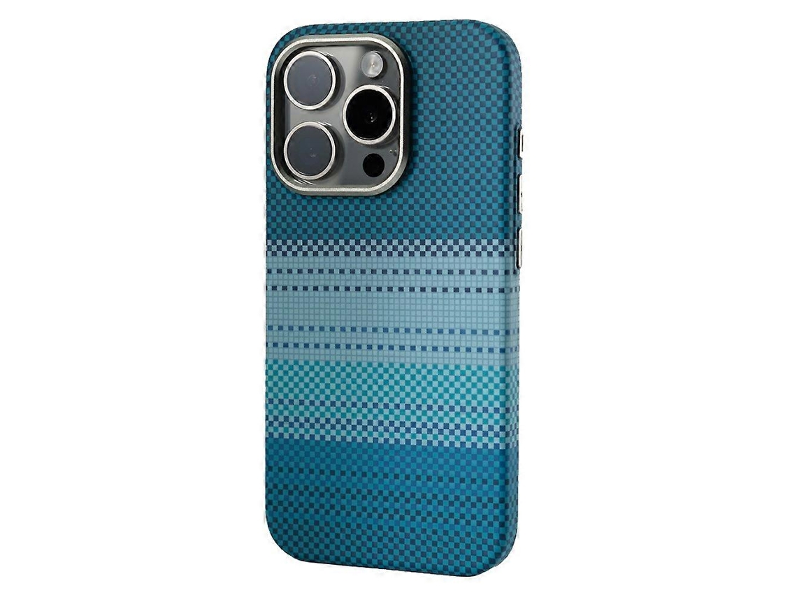 Capa Para Iphone 16 Pro Max Compatível Com Magsafe Pc Phone Back Cover Com Botões De Metal - Verde Lua