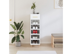Vidaxl Sapateira 30x35x105 Cm Derivados De Madeira Branco Brilhante