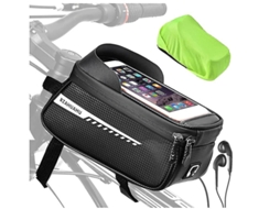 Bolsa Telefone Bicicleta 7 Ipx8 Tela Sensivel/viseira Solar Preto Yizhood