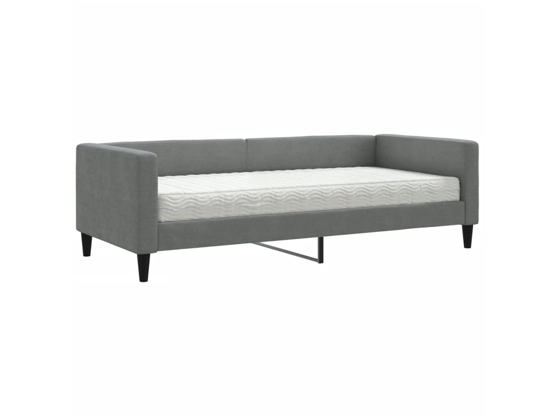 Sofá cama MAISON EXCLUSIVE Colchão 90x190 Cm Tecido Cinzento escuro