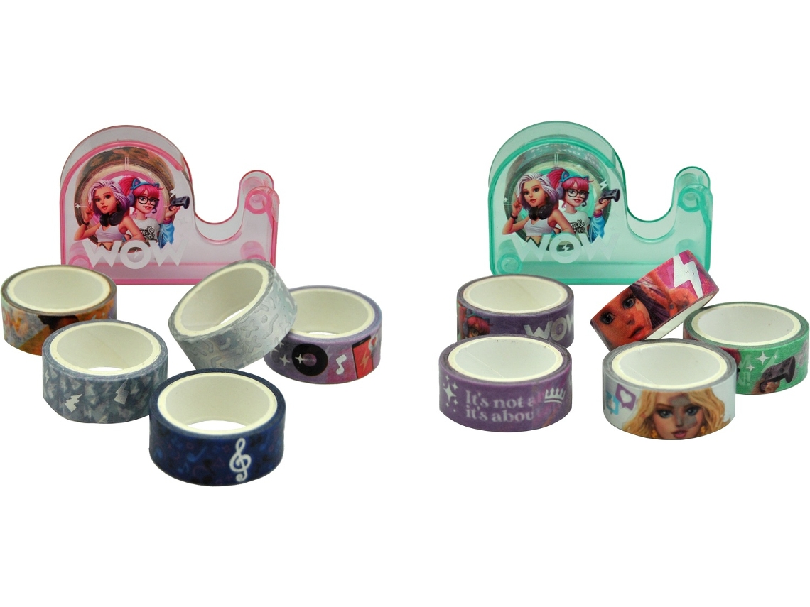 Fita Adesiva, 6 Rolos, Wow Generation, Rosa