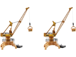 2x Guindaste SFUSHOS de Construção Rc Modelo de Controle Remoto com Rotação de 360°