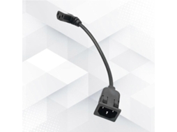 Cabo Iec C13/c14 Com Bloqueio, Ficha Angular, 25 Cm, Cobre Flexível