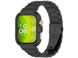 Bracelete para Huawei Watch Fit 4 Pro 4 3 XIAOMOYU nylon trançado com fecho de velcro branco creme