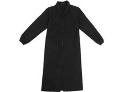 Uniforme Preto De Poliéster Respirável E Antiestático Banho Tosa Cães
