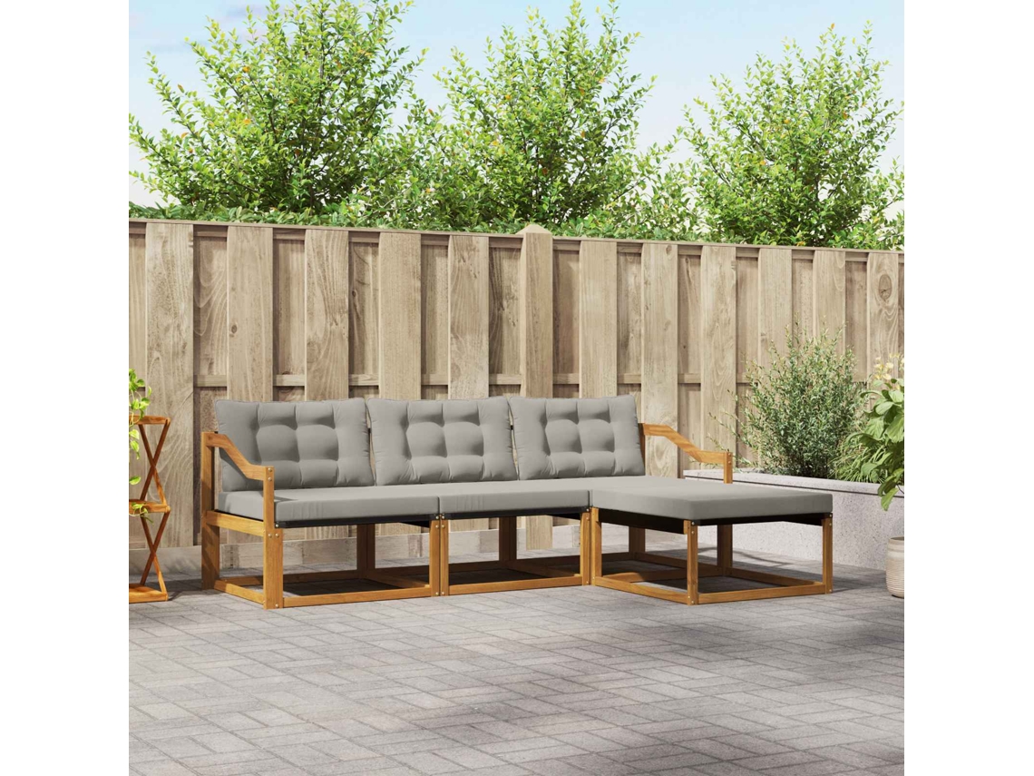 Vidaxl Conjunto De Sofás Para Exterior 4 Unid.