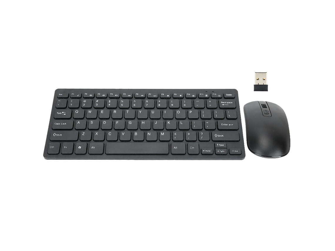 Conjunto de Teclado e Mouse Sem Fio LAXISCREED (conexão Sem Fio 2.4g, Teclado Chocolate de 78 Teclas)