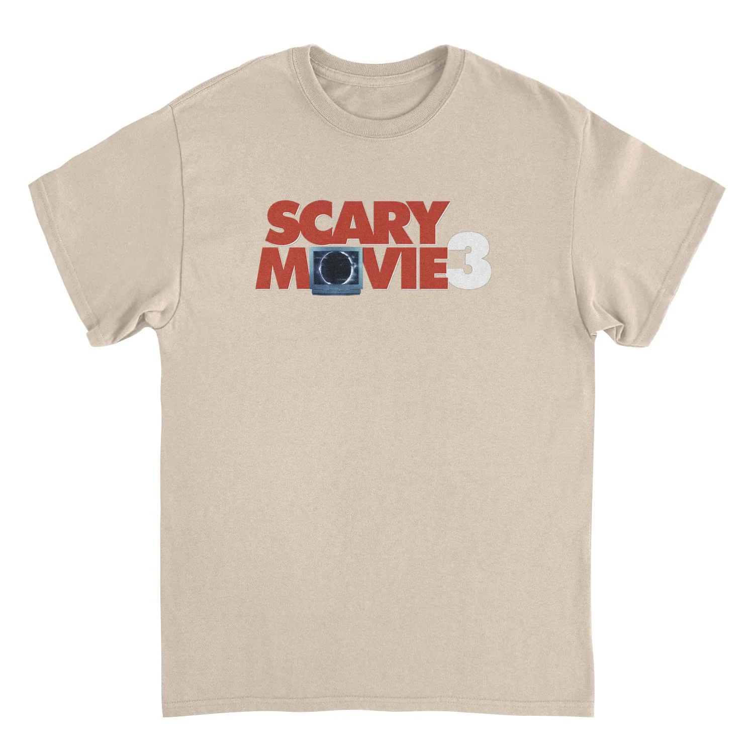Unisex Adult T-shirt Rockinstone Scary Movie 3 Logo Sandsizem