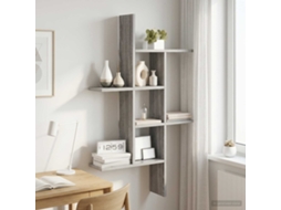 Vidaxl Prateleira De Parede Sonoma Cinzento 61 X 15 X 102 Cm