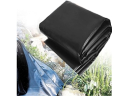 Lona de HDPE para lagos, lona flexível e resistente a rasgos de 0,3 mm para lagos de jardim, tanques de tendas e outros fins.