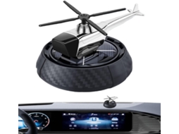 Difusor de ar em formato de avião giratório, alimentado por energia solar, para decoração de carros.