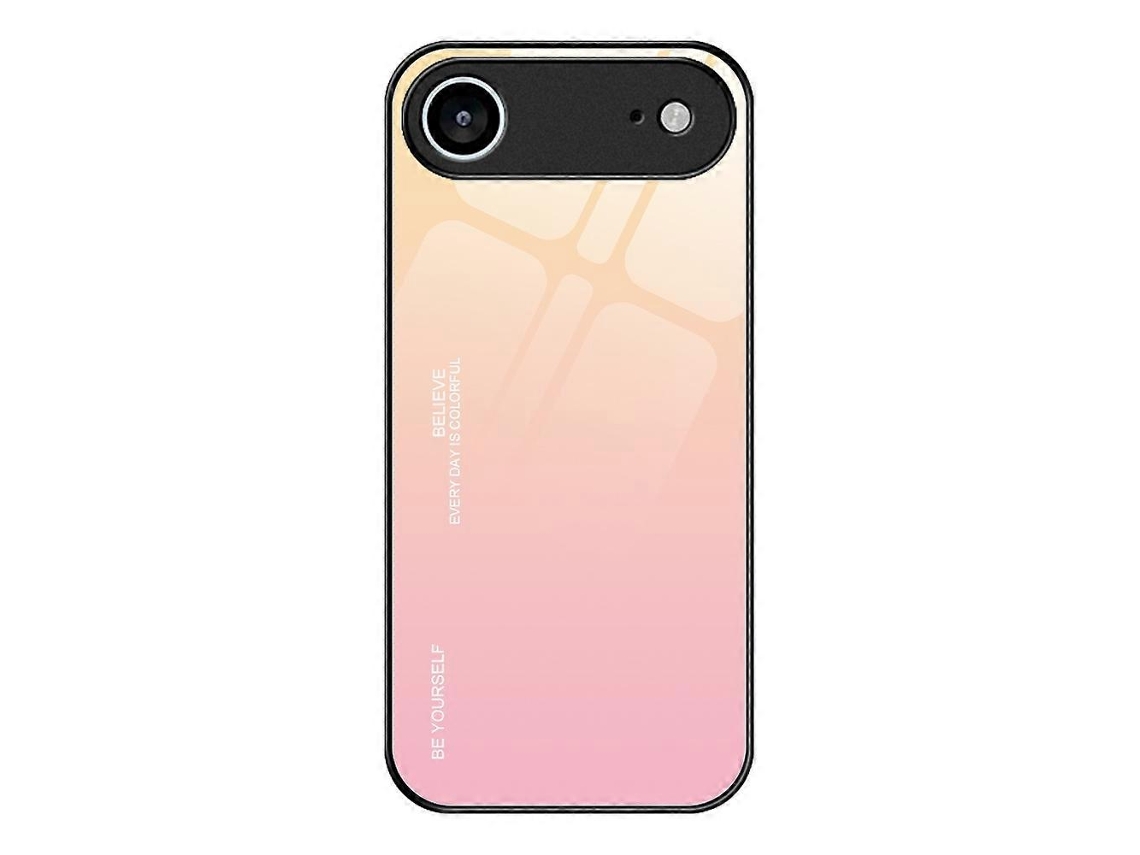 Capa Para Iphone 17 Air Em Tpu Com Vidro Temperado E Efeito Degradê --lingling Multicolorida