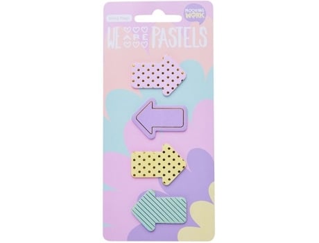 Livro Blister Notas Adhesivas Forma Flecha Colores Pastel De Desconocido (espanhol)