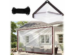Clear Heavy Duty Tarp, Waterproof Poly Tarpaulin With Grommets