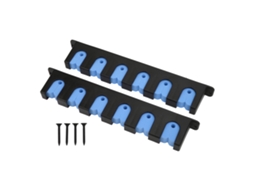 Soporte De Cañas De Pesca Mural Vertical Resistente A Químicos Con 6 Soportes Y 4 Tornillos Azul