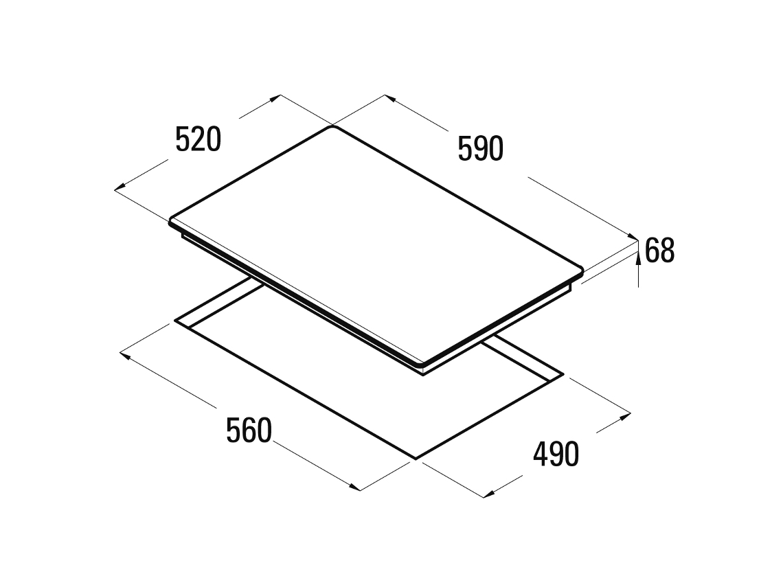 Placa de Indução CATA ISB 603 SD (Elétrica - 59 cm - Creme)
