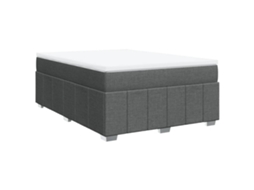 Box Spring Bed, Box Spring Beds Vidaxl Cinzeto Tecido (140 X 190 Cm)