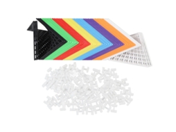 Ats 48 Peças de Blocos Hiperbólicos, Brinquedos Educacionais Stem, Formas Infinitas, Construção para Meninos e Meninas
