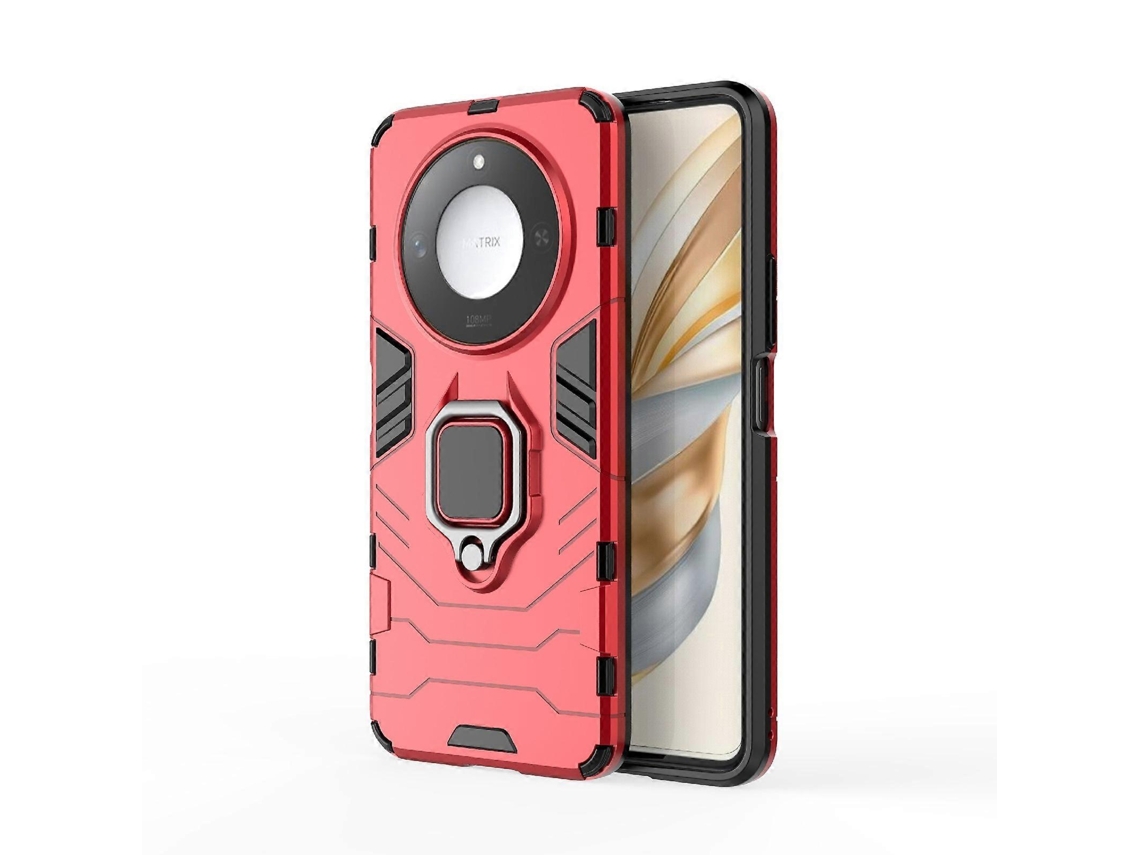 Capa Protetora Resistente A Impactos Para Honor X60 5g Em Pc + Tpu Com Suporte De Anel Magnético.