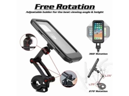 Xanes Suporte Universal Celular À Prova D'água Bicicleta Gps Ajuste 360° Tela Sensível Toque Resistente Impactos Compatível 4.7-7.2'' Montanha Estrada