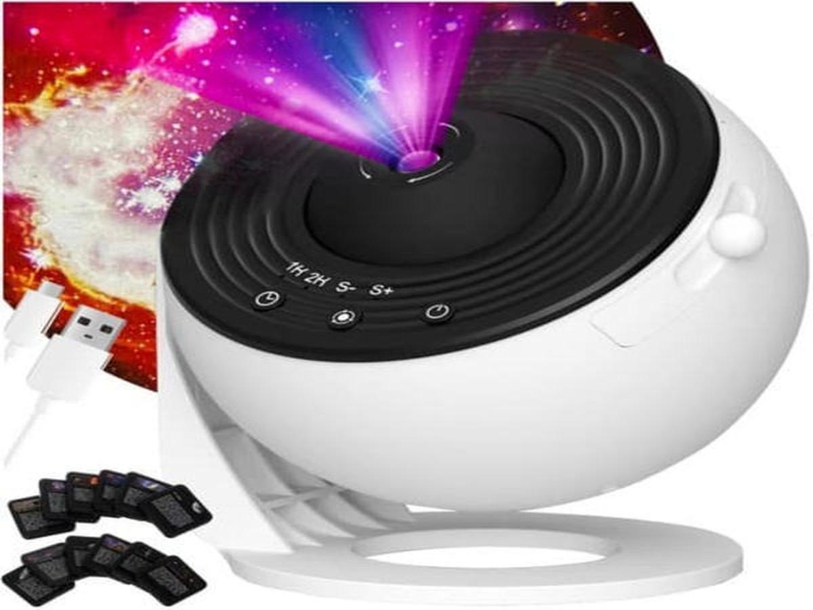 Lurelia Projetor Galáxia Led, Usb, Rotação 360°, Rgb, Céu Estrelado, Para Quarto Preto Versão Versão 2