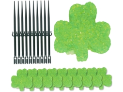 Conjunto De 10 Luminárias De Jardim Em Formato De Trevo Para Do Dia De São Patrício, Luzes Solares, Gokoco