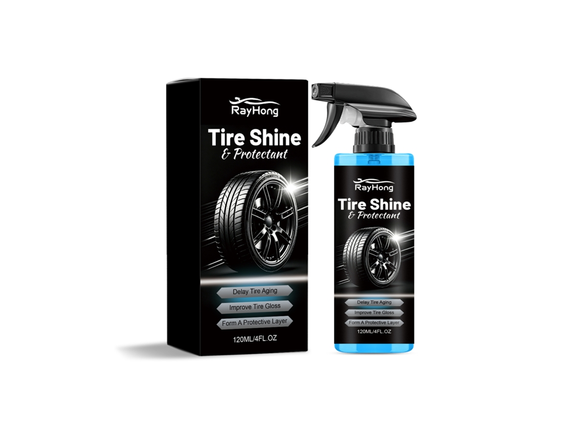 Produto Rayhong para Brilho e Limpeza de Pneus LAXISCREED