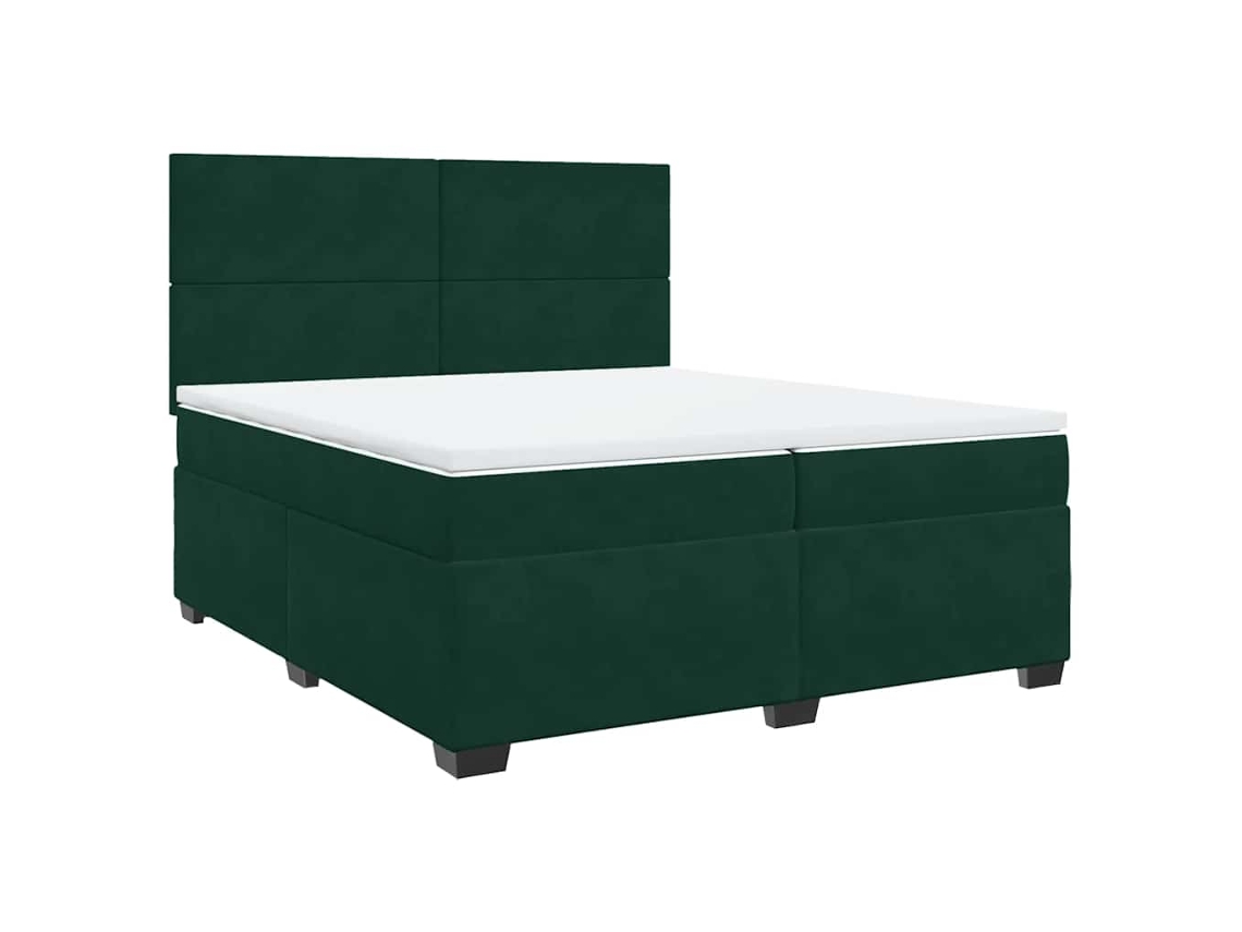 Box Spring Bed, Box Spring Beds Vidaxl Verde Veludo (200 X 200 Cm)