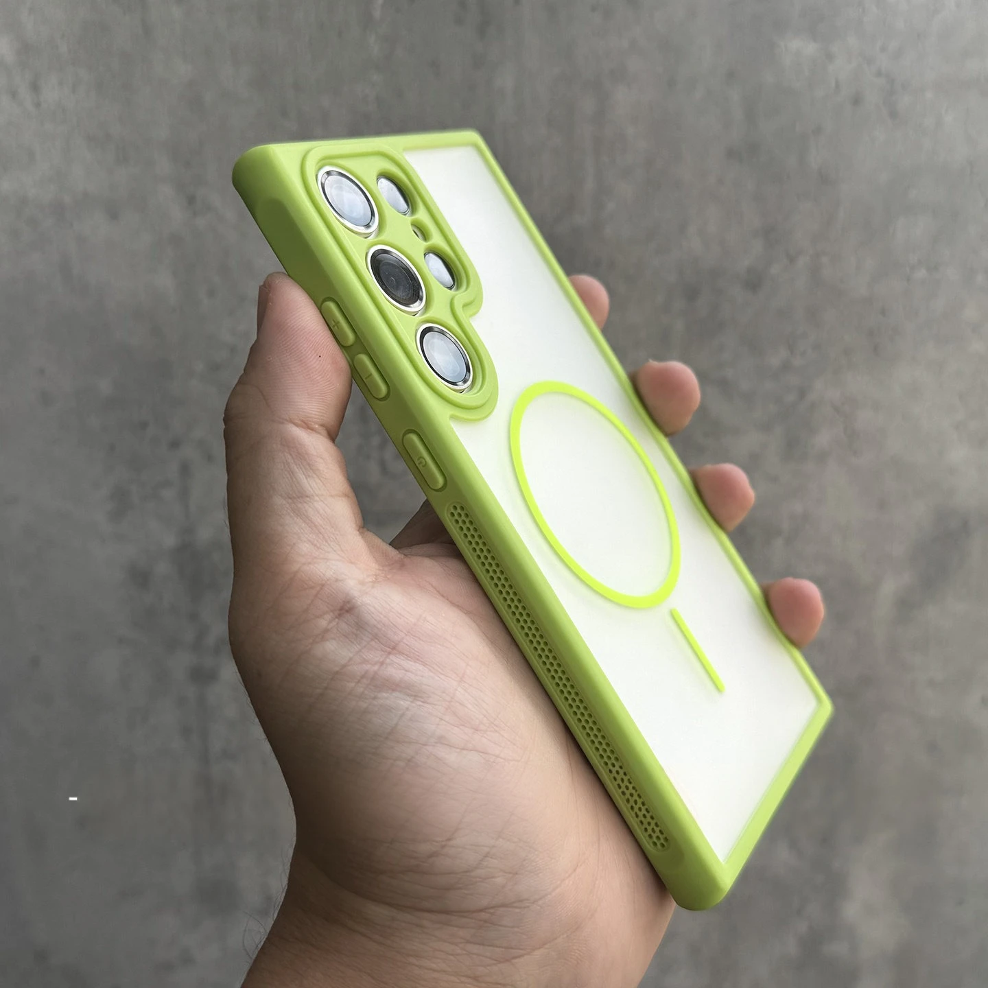 (verde Galaxy S26) Capa Magnética Ultrafina Fosca E Agradável Ao Toque Para Celular, Com Dissipação De Calor.