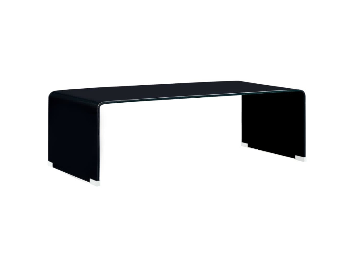 Coffee Table, Coffee Tables Vidaxl Preto Vidro (n/a)