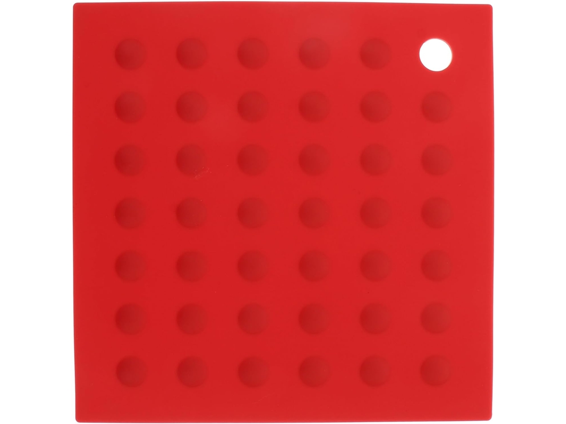 Tapete De Silicone Vermelho Para Panelas, Resistente Ao Calor E Antiderrapante, Suporte Multiuso Par Gokoco