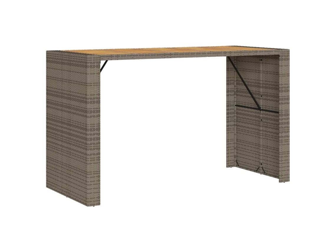 Garden Bar Table, Garden Bar Tables Vidaxl Cinzeto Rattan / Vime (185 X 80 X 110 Cm)