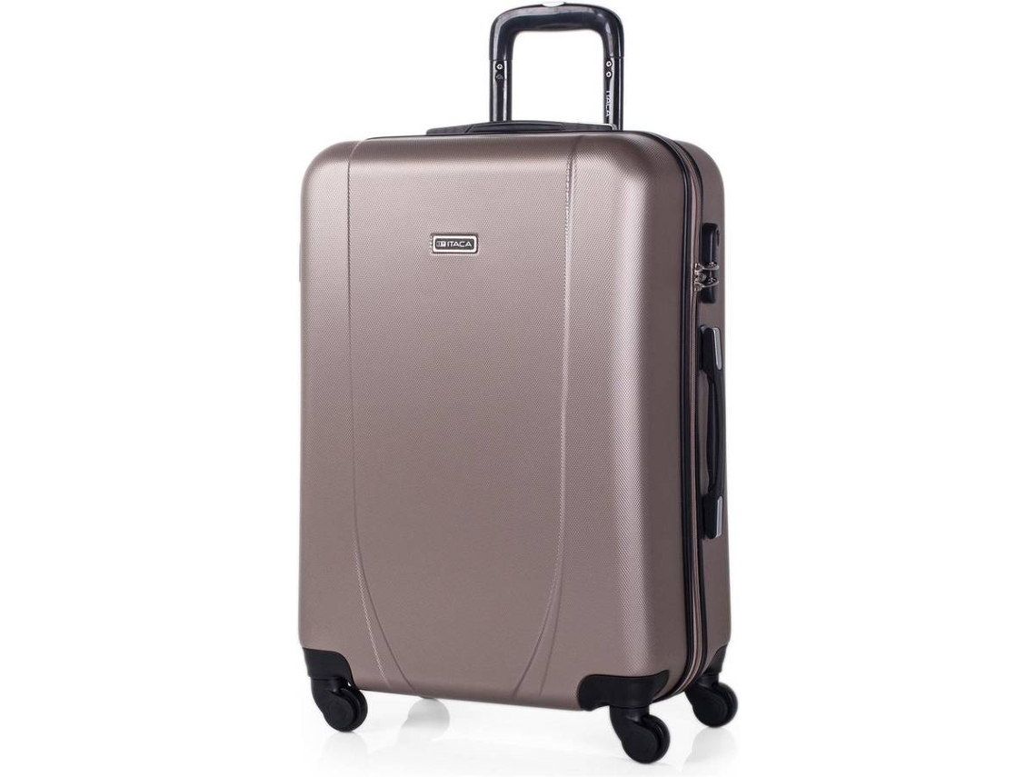 Mala de Viagem Média ITACA Abs Texturizado Dourado (70 L)