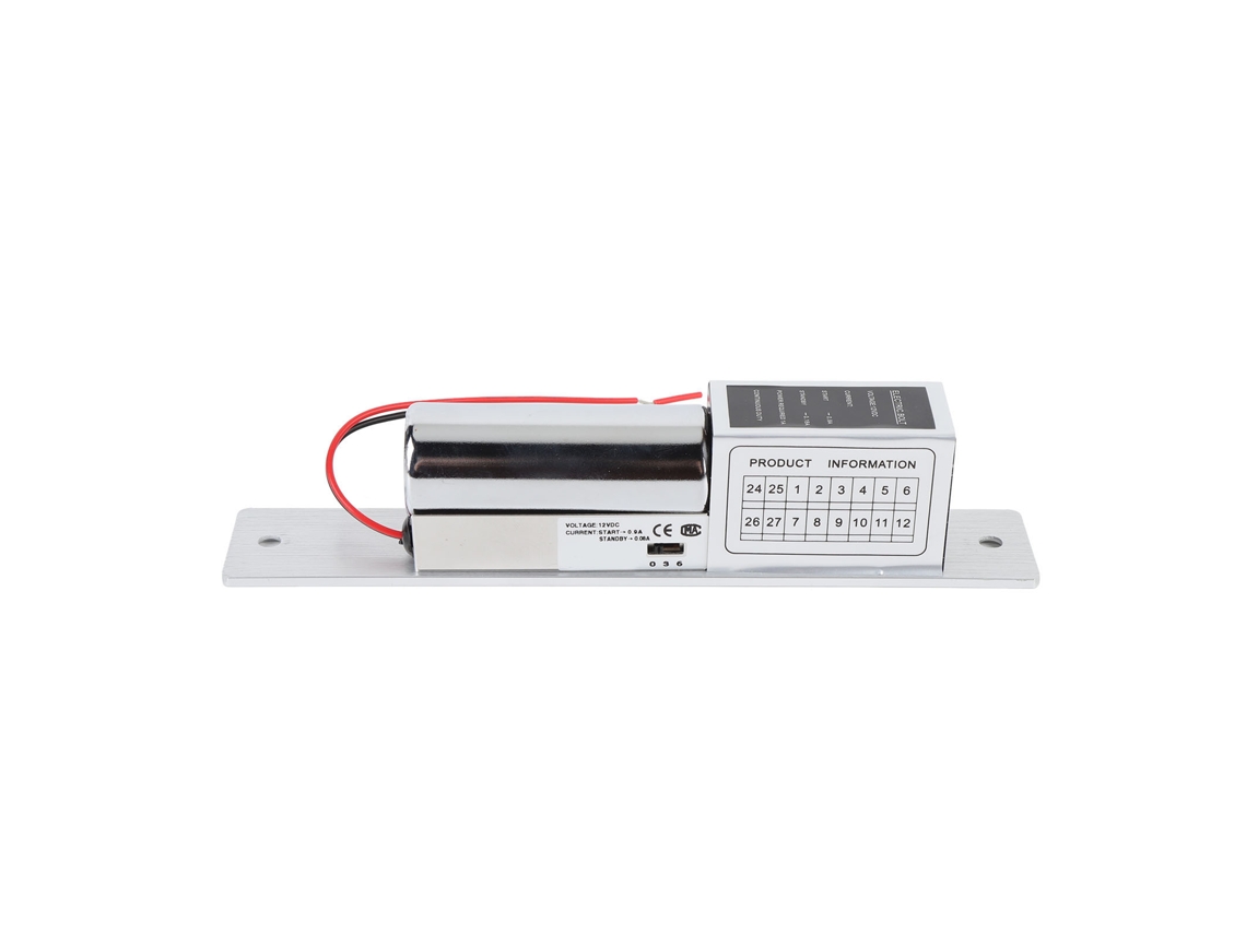 Laxiscreed Fechadura Elétrica De Parafuso 12v Com Fonte De Alimentação, Corpo Em Aço Inox E Alumínio