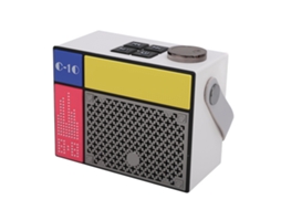 Caixa de Som Bluetooth, Conexão Sem Fio, Estéreo de 5w, Decoração Pixel Moderna, Adequada para Uso Portátil em Mesa de Trabalho e Cozinha EOOCOO